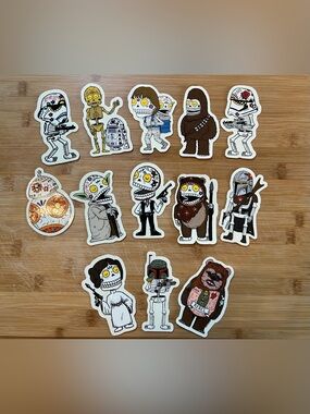 Star Wars Collectible Day of the Dead Candy Skull Sticker Pack (13)